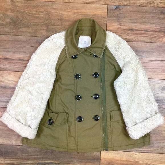 NEW Hei Hei Olive Green Cream Sequin Jacket - Picture 2 of 8